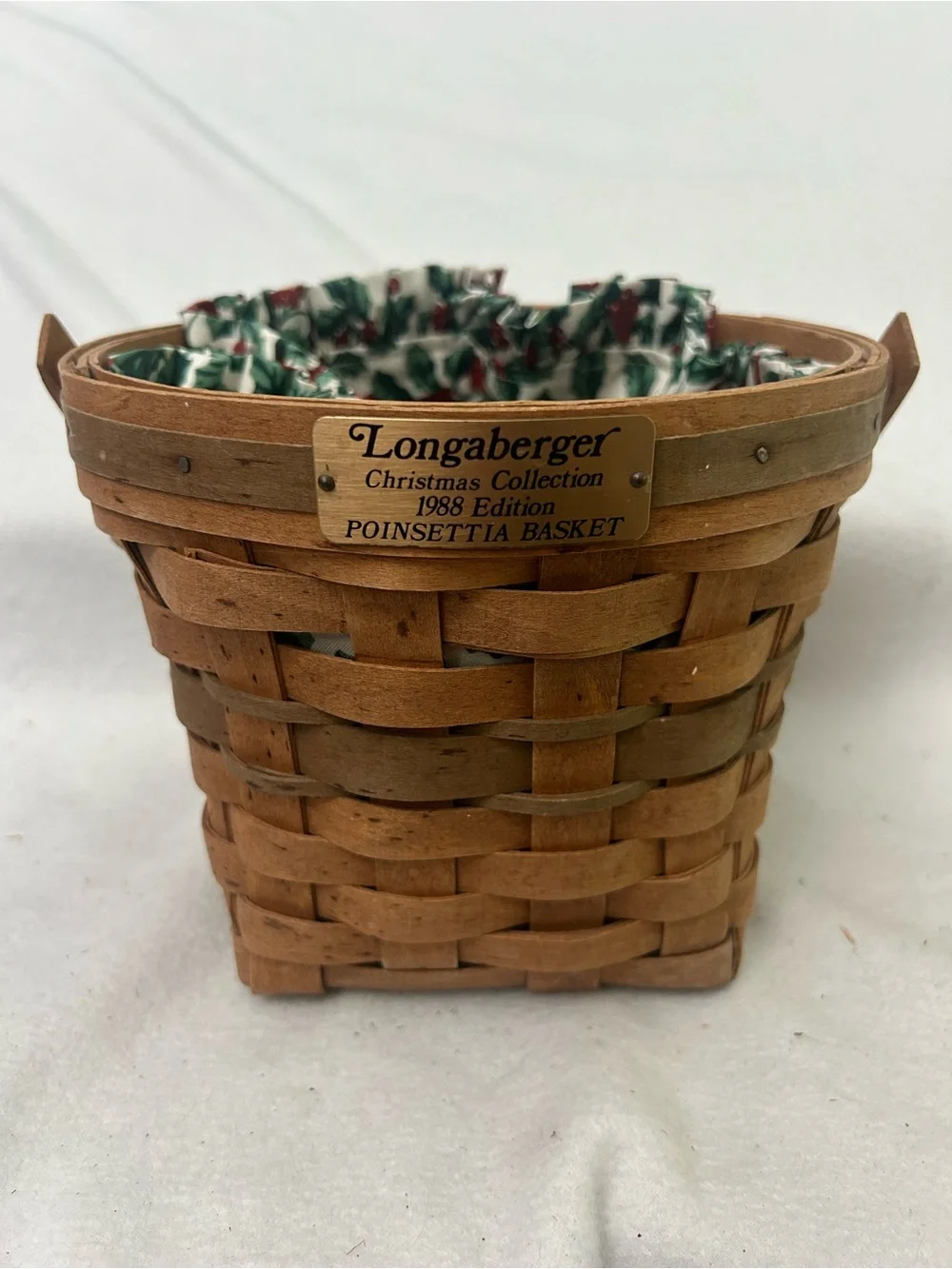 Longaberger 1988 Christmas Collection Poinsettia Basket